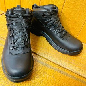 TIMBERLAND MEN'S FLUME WATERPROOF MID HIKER BOOT BLACK FULL GRAIN 18139 ALL SIZE